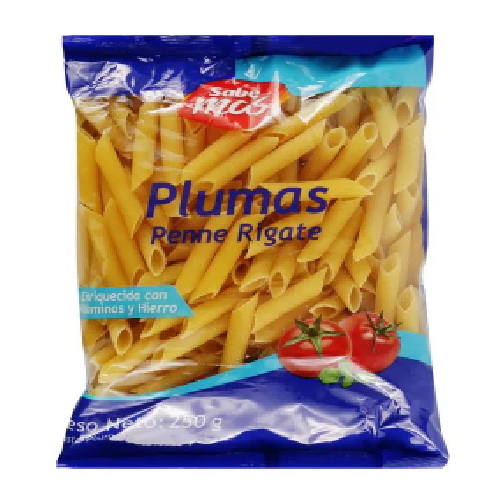 Pasta Sabemas, plumas -250g